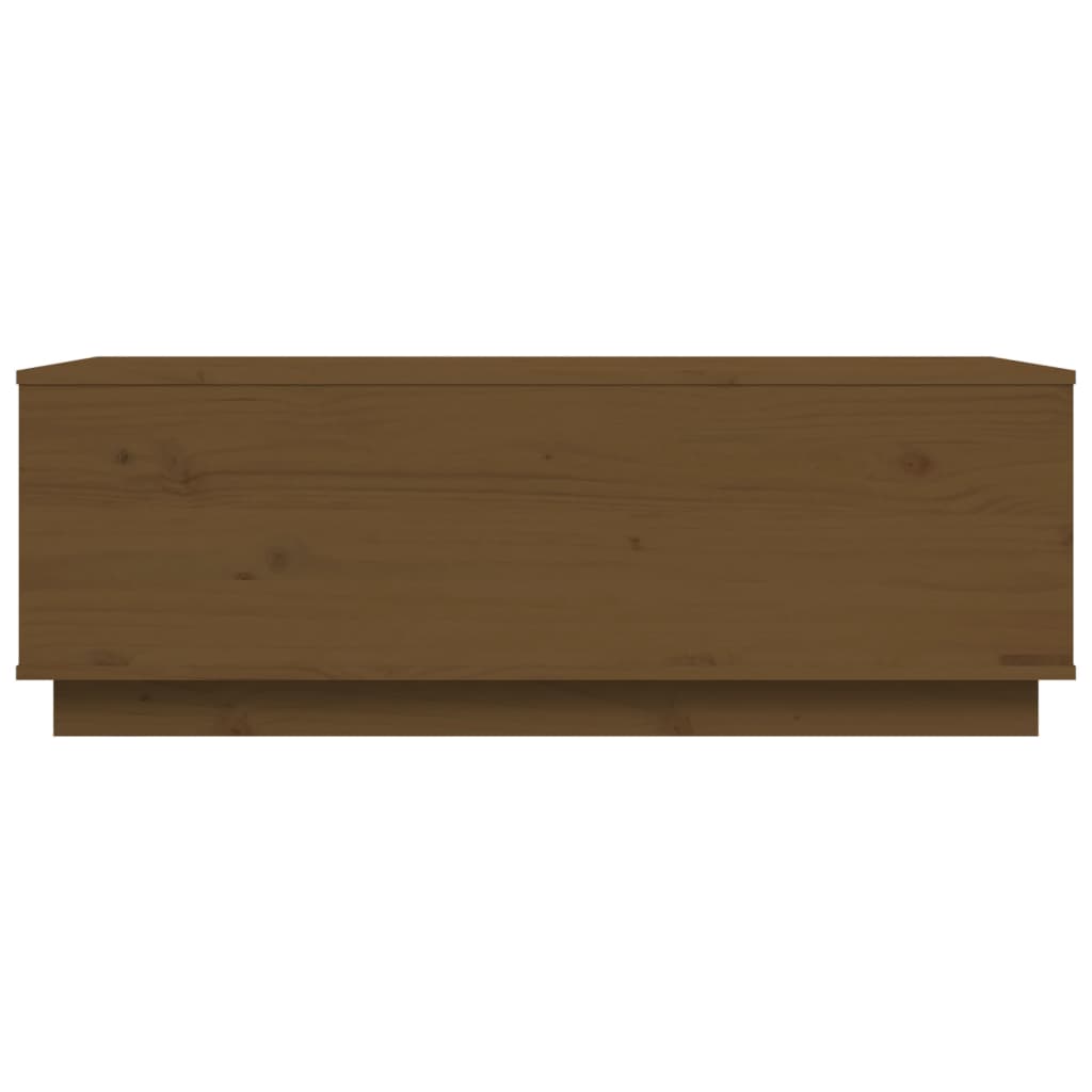 Măsuță de cafea, maro miere, 100x50x35 cm, lemn masiv de pin Lando - Lando
