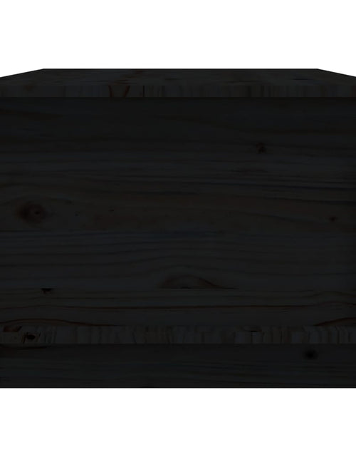 Загрузите изображение в средство просмотра галереи, Măsuță de cafea, negru, 100x50x35 cm, lemn masiv de pin Lando - Lando
