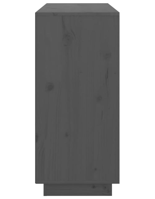 Загрузите изображение в средство просмотра галереи, Servantă, gri, 111x34x75 cm, lemn masiv de pin Lando - Lando
