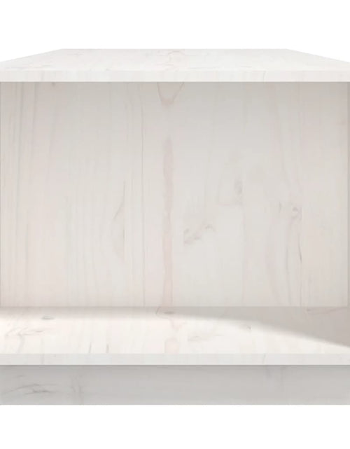 Încărcați imaginea în vizualizatorul Galerie, Măsuță de cafea, alb, 110x50x40 cm, lemn masiv de pin Lando - Lando
