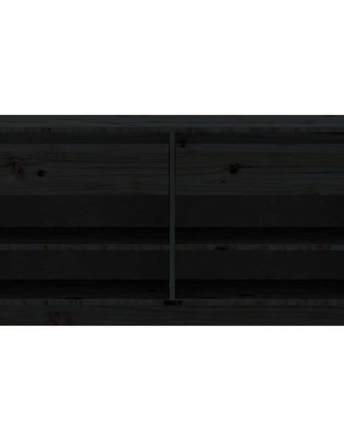 Încărcați imaginea în vizualizatorul Galerie, Pantofar, negru, 110x34x52 cm, lemn masiv de pin - Lando
