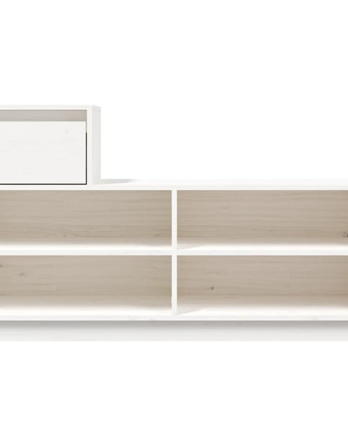 Încărcați imaginea în vizualizatorul Galerie, Pantofar, alb, 110x34x61 cm, lemn masiv de pin - Lando
