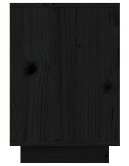Încărcați imaginea în vizualizatorul Galerie, Noptieră, negru, 50x34x50 cm, lemn masiv de pin - Lando
