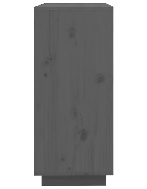 Загрузите изображение в средство просмотра галереи, Servantă, gri, 60x35x80 cm, lemn masiv de pin Lando - Lando
