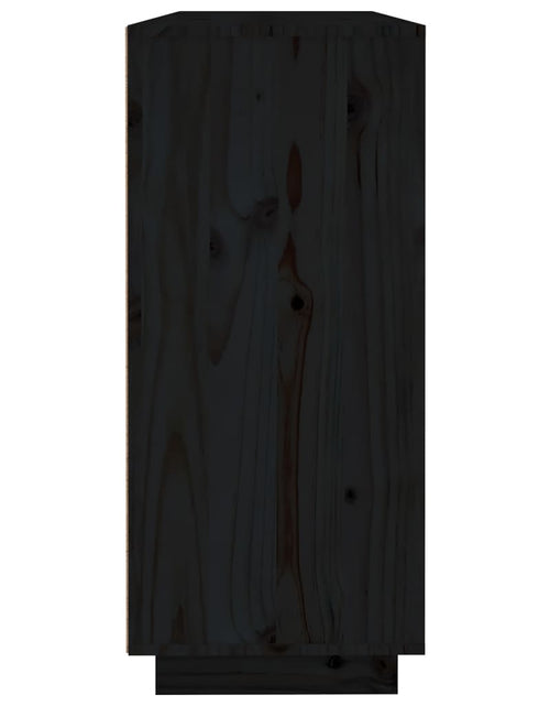 Загрузите изображение в средство просмотра галереи, Servantă, negru, 120x35x80 cm, lemn masiv de pin Lando - Lando
