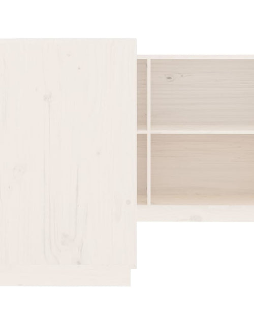 Încărcați imaginea în vizualizatorul Galerie, Birou, alb, 110x50x75 cm, lemn masiv de pin - Lando
