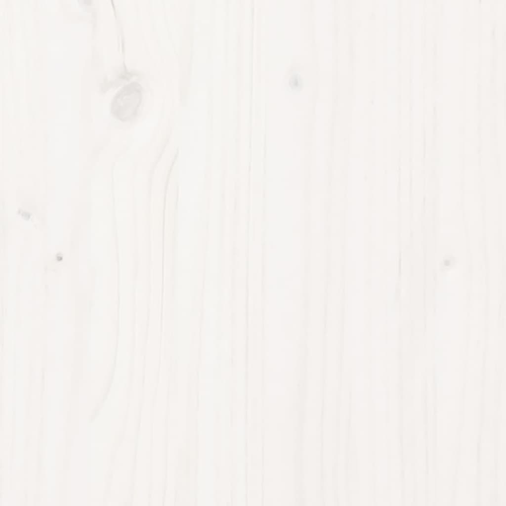Birou, alb, 110x50x75 cm, lemn masiv de pin - Lando