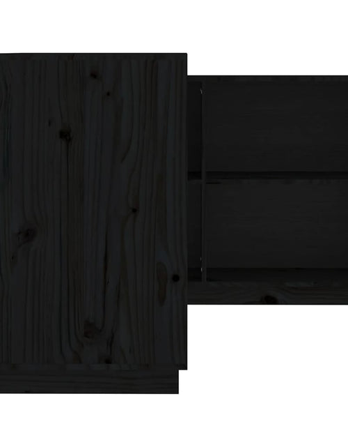 Încărcați imaginea în vizualizatorul Galerie, Birou, negru, 110x50x75 cm, lemn masiv de pin - Lando
