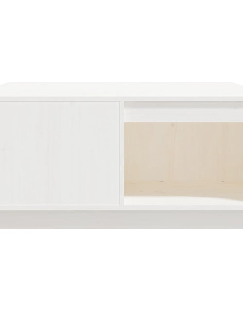 Încărcați imaginea în vizualizatorul Galerie, Măsuță de cafea, alb, 80x81x36,5 cm, lemn masiv de pin Lando - Lando
