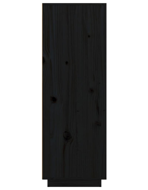 Încărcați imaginea în vizualizatorul Galerie, Dulap înalt, negru, 60x40x116,5 cm, lemn masiv de pin Lando - Lando
