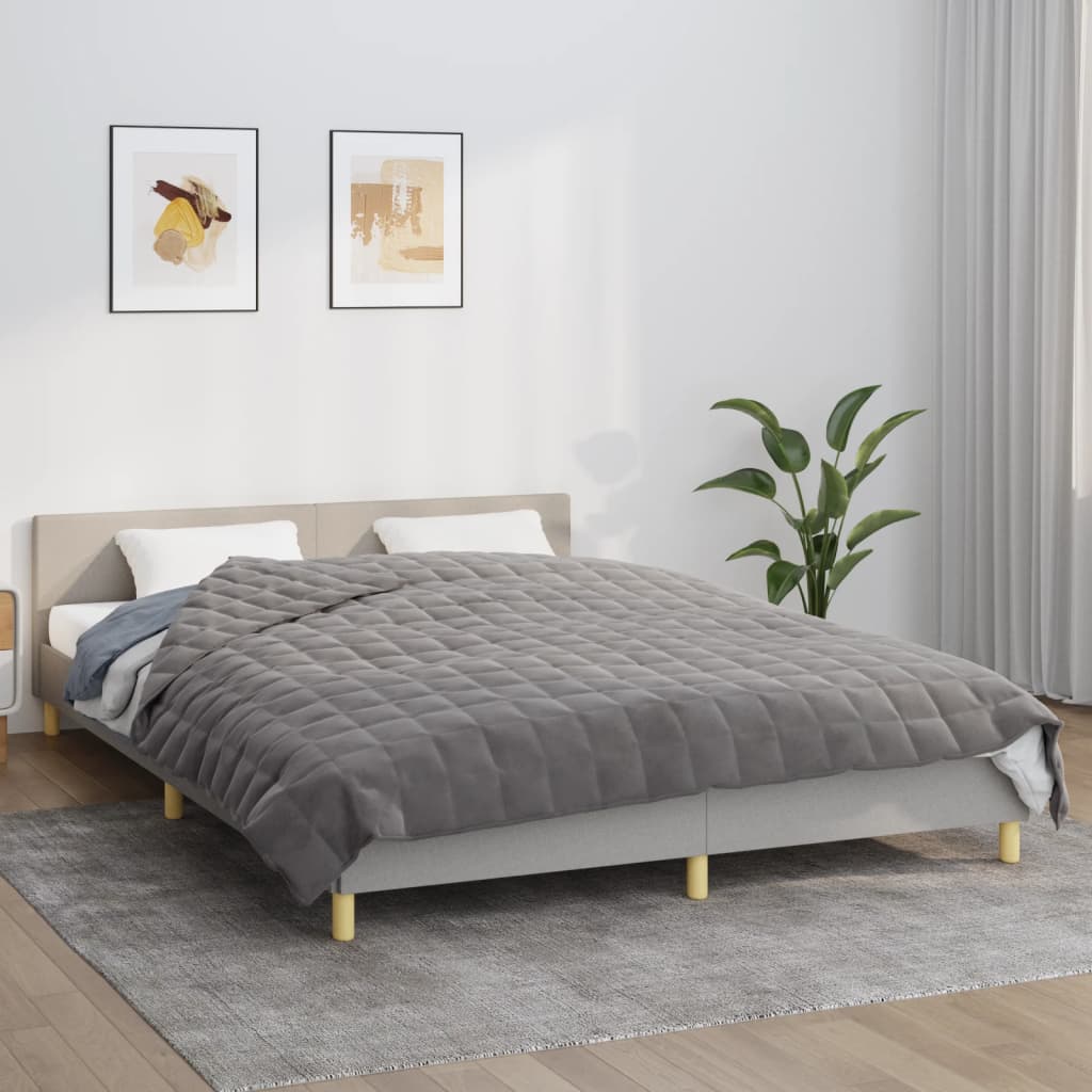 Pătură antistres, gri, 200x200 cm, 9 kg, material textil - Lando