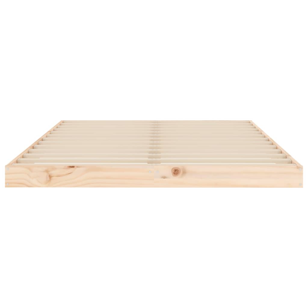 Cadru de pat 120x190 cm, mic, dublu, lemn masiv de pin - Lando