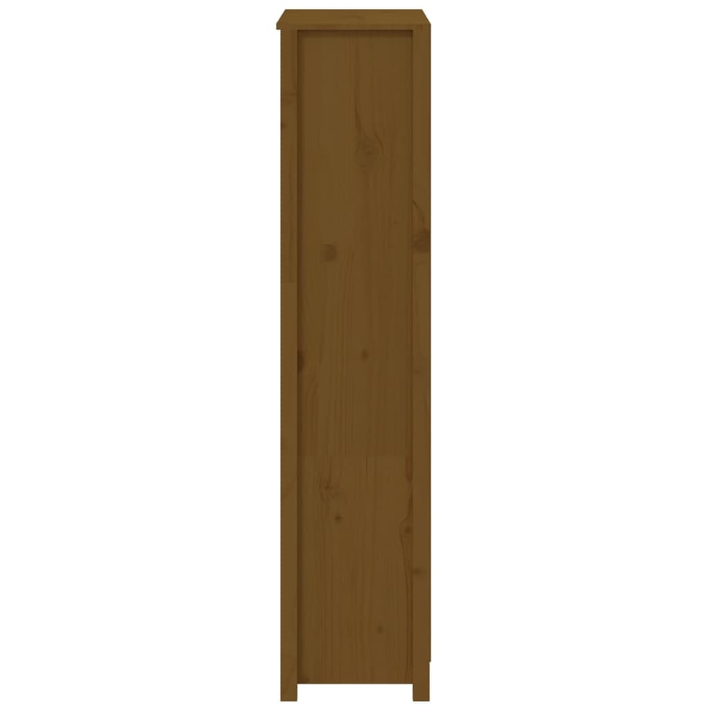 Dulap înalt, maro miere, 80x35x154 cm, lemn masiv de pin Lando - Lando