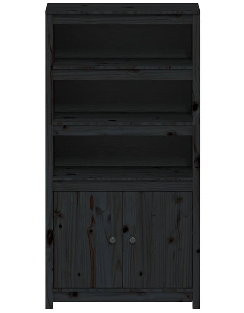 Загрузите изображение в средство просмотра галереи, Dulap înalt, negru, 80x35x154 cm, lemn masiv de pin Lando - Lando
