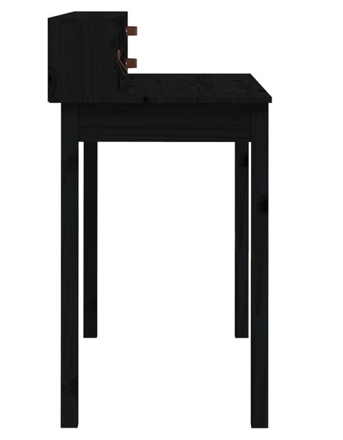 Încărcați imaginea în vizualizatorul Galerie, Birou, negru, 110x50x93 cm, lemn masiv de pin - Lando
