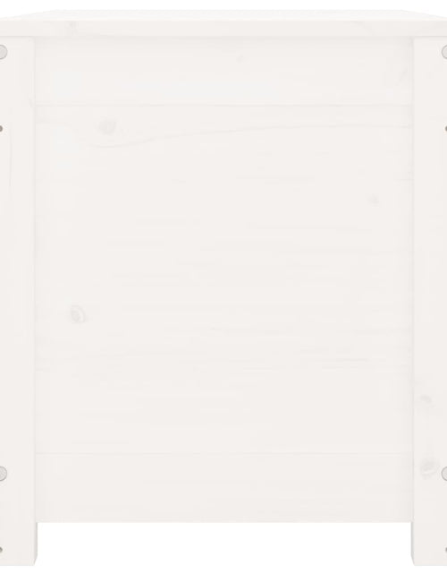Încărcați imaginea în vizualizatorul Galerie, Cutie de depozitare, alb, 80x40x45,5 cm, lemn masiv de pin - Lando
