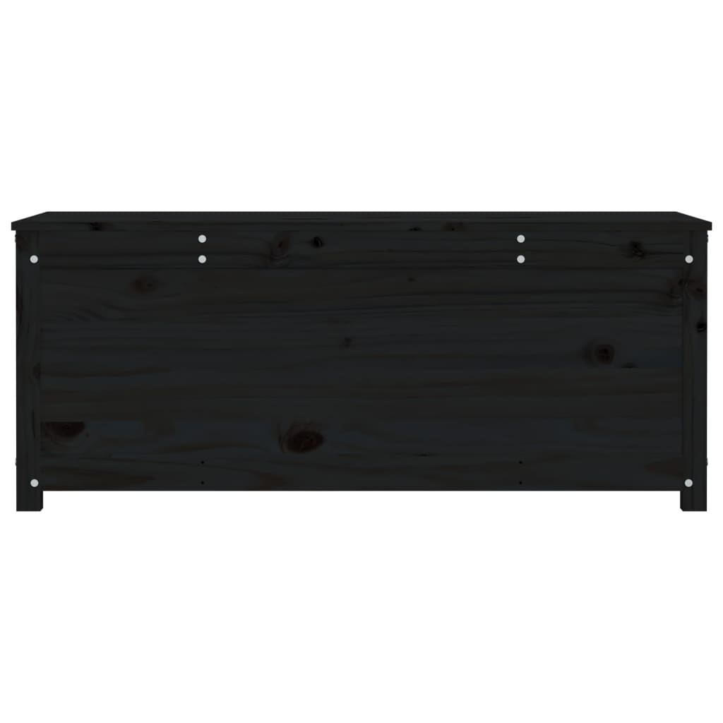 Cutie de depozitare, negru, 110x50x45,5 cm, lemn masiv de pin - Lando