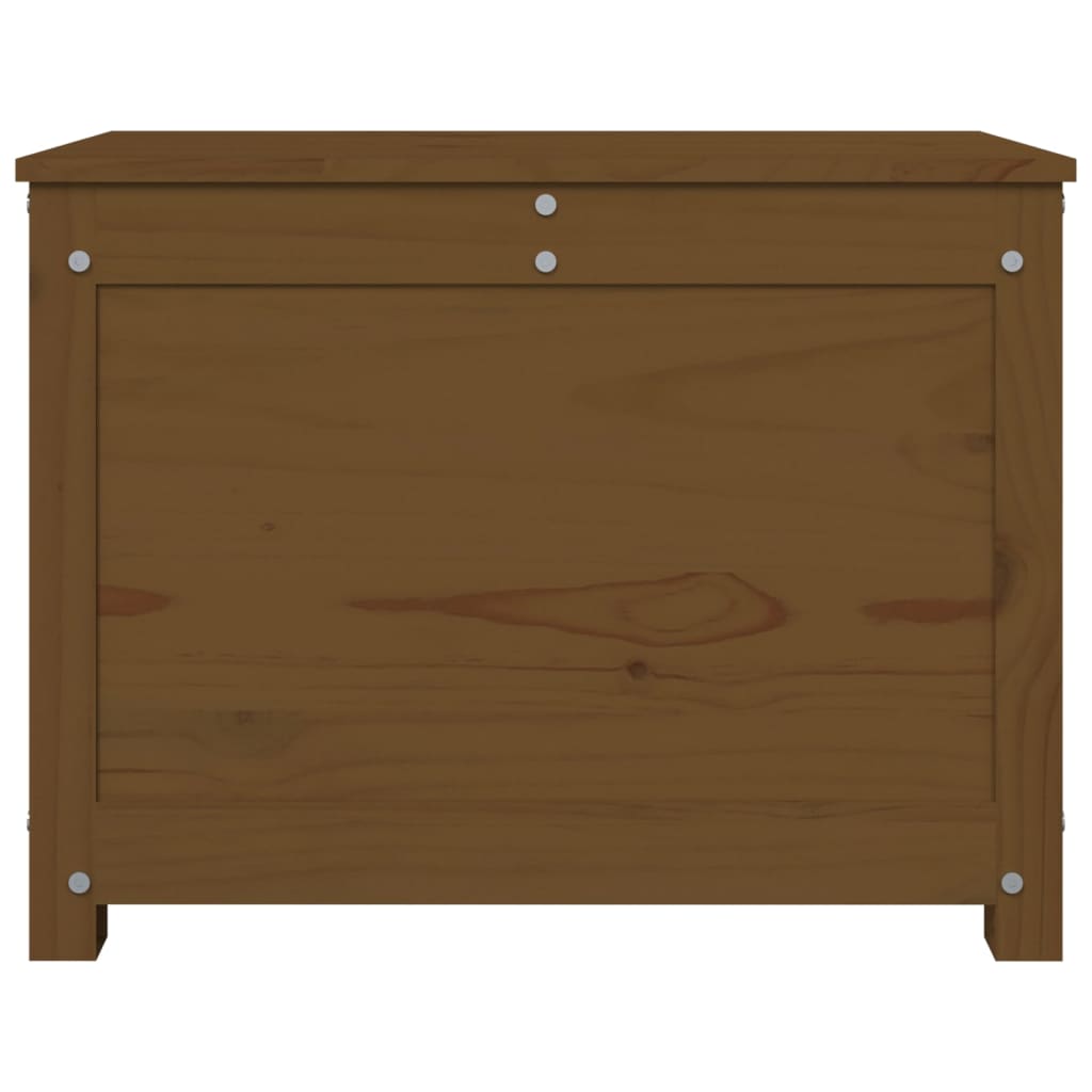 Cutie de depozitare, maro miere, 60x32x45,5 cm, lemn masiv pin - Lando