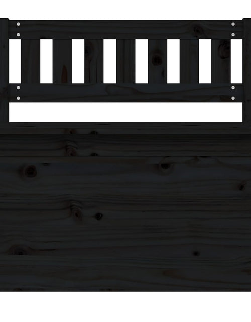 Загрузите изображение в средство просмотра галереи, Bancă, negru, 80x41x77 cm, lemn masiv de pin - Lando
