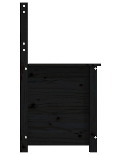 Загрузите изображение в средство просмотра галереи, Bancă, negru, 80x41x77 cm, lemn masiv de pin - Lando
