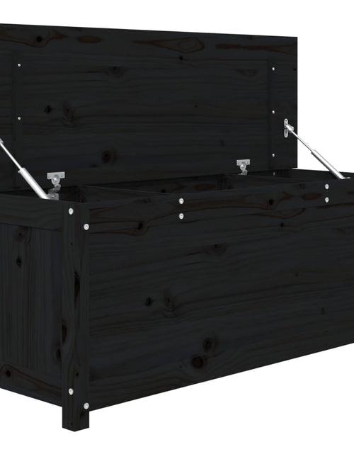 Загрузите изображение в средство просмотра галереи, Bancă, negru, 110x41x76,5 cm, lemn masiv de pin - Lando
