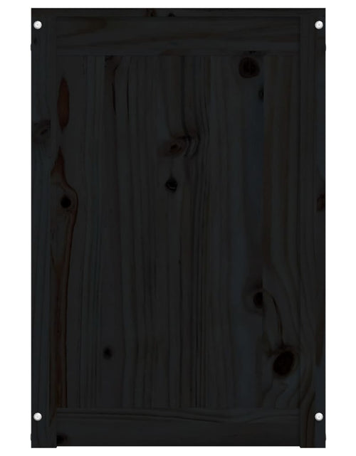 Загрузите изображение в средство просмотра галереи, Cutie de rufe, negru, 88,5x44x66 cm, lemn masiv de pin Lando - Lando
