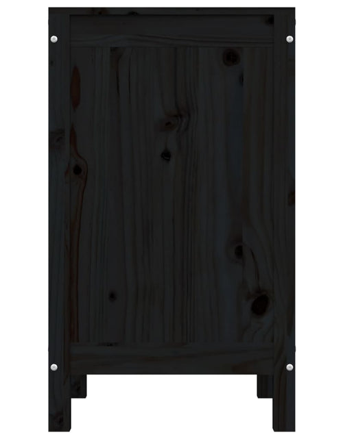 Загрузите изображение в средство просмотра галереи, Cutie de rufe, negru, 44x44x76 cm, lemn masiv de pin Lando - Lando
