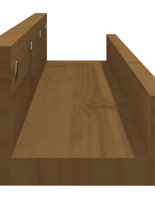 Încărcați imaginea în vizualizatorul Galerie, Rafturi de perete 2 buc. maro miere 80x12x9 cm lemn masiv pin Lando - Lando
