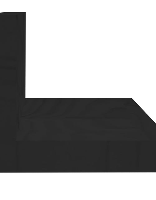 Încărcați imaginea în vizualizatorul Galerie, Rafturi de perete, 2 buc., negru, 110x11x9cm, lemn masiv de pin Lando - Lando
