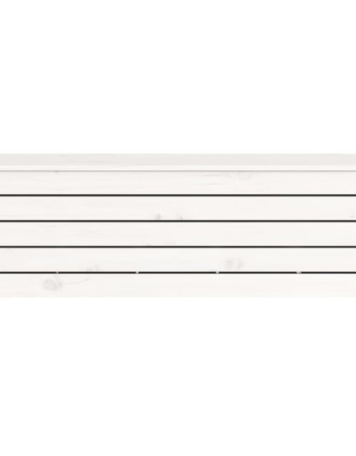 Încărcați imaginea în vizualizatorul Galerie, Cutie de depozitare, alb, 109x36,5x33 cm, lemn masiv de pin - Lando
