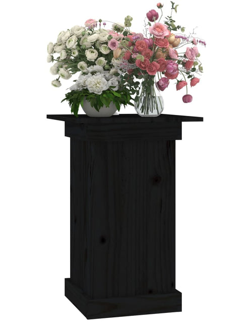 Загрузите изображение в средство просмотра галереи, Suport pentru flori, negru, 40x40x60 cm, lemn masiv de pin Lando - Lando
