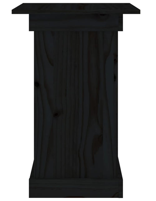 Încărcați imaginea în vizualizatorul Galerie, Suport pentru flori, negru, 40x40x60 cm, lemn masiv de pin Lando - Lando
