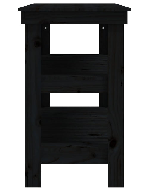 Încărcați imaginea în vizualizatorul Galerie, Banc de lucru, negru, 110,5x50x80 cm, lemn masiv pin Lando - Lando
