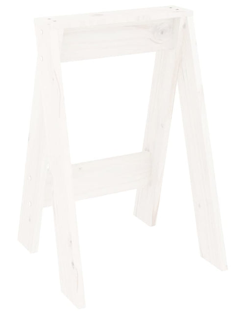 Încărcați imaginea în vizualizatorul Galerie, Scaune, 2 buc., alb, 40x40x60 cm, lemn masiv de pin Lando - Lando
