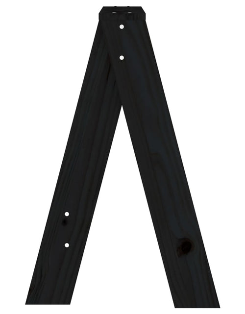 Загрузите изображение в средство просмотра галереи, Scaune, 2 buc., negru, 40x40x60 cm, lemn masiv de pin Lando - Lando
