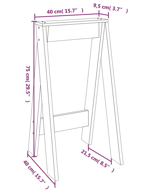 Загрузите изображение в средство просмотра галереи, Scaune, 2 buc., 40x40x75 cm, lemn masiv de pin Lando - Lando
