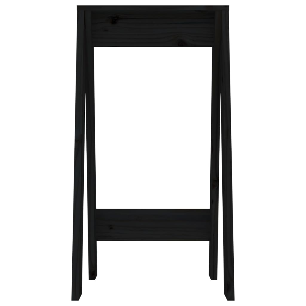 Scaune, 2 buc., negru, 40x40x75 cm, lemn masiv de pin Lando - Lando