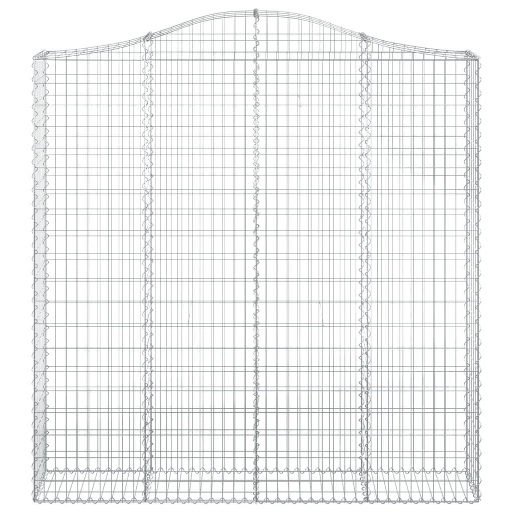 Coș gabion arcuit 200x30x200/220 cm fier galvanizat Lando - Lando