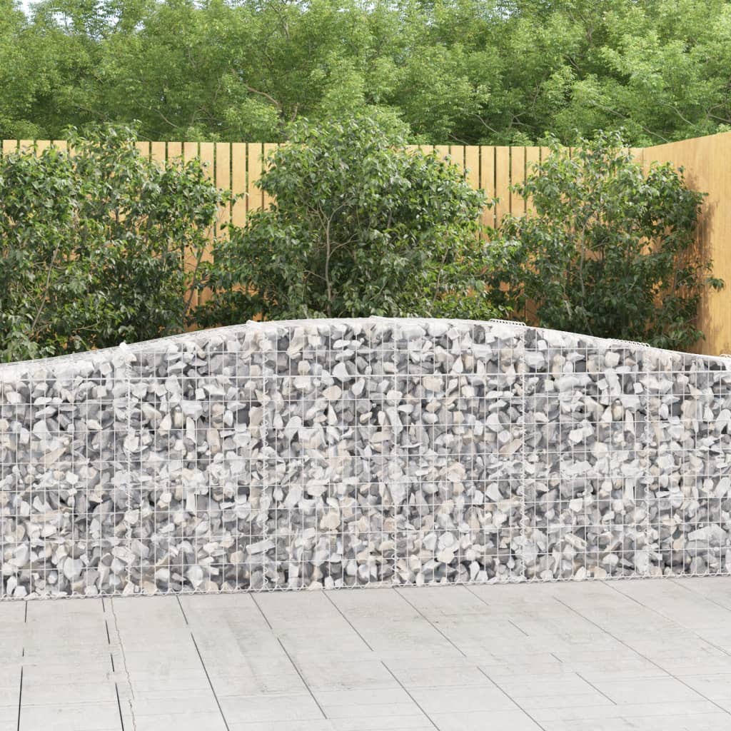 Coș gabion arcuit 400x50x80/100 cm fier galvanizat Lando - Lando