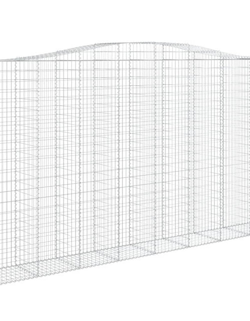 Încărcați imaginea în vizualizatorul Galerie, Coș gabion arcuit 400x50x220/240 cm fier galvanizat Lando - Lando
