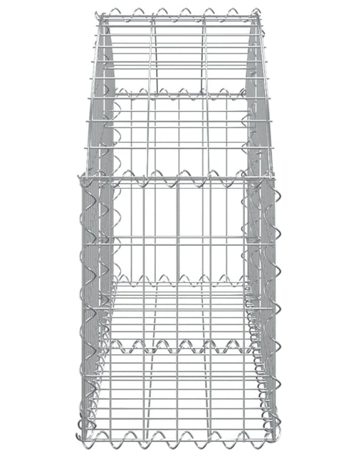 Încărcați imaginea în vizualizatorul Galerie, Coș gabion arcuit, 100x30x40/60 cm, fier galvanizat Lando - Lando
