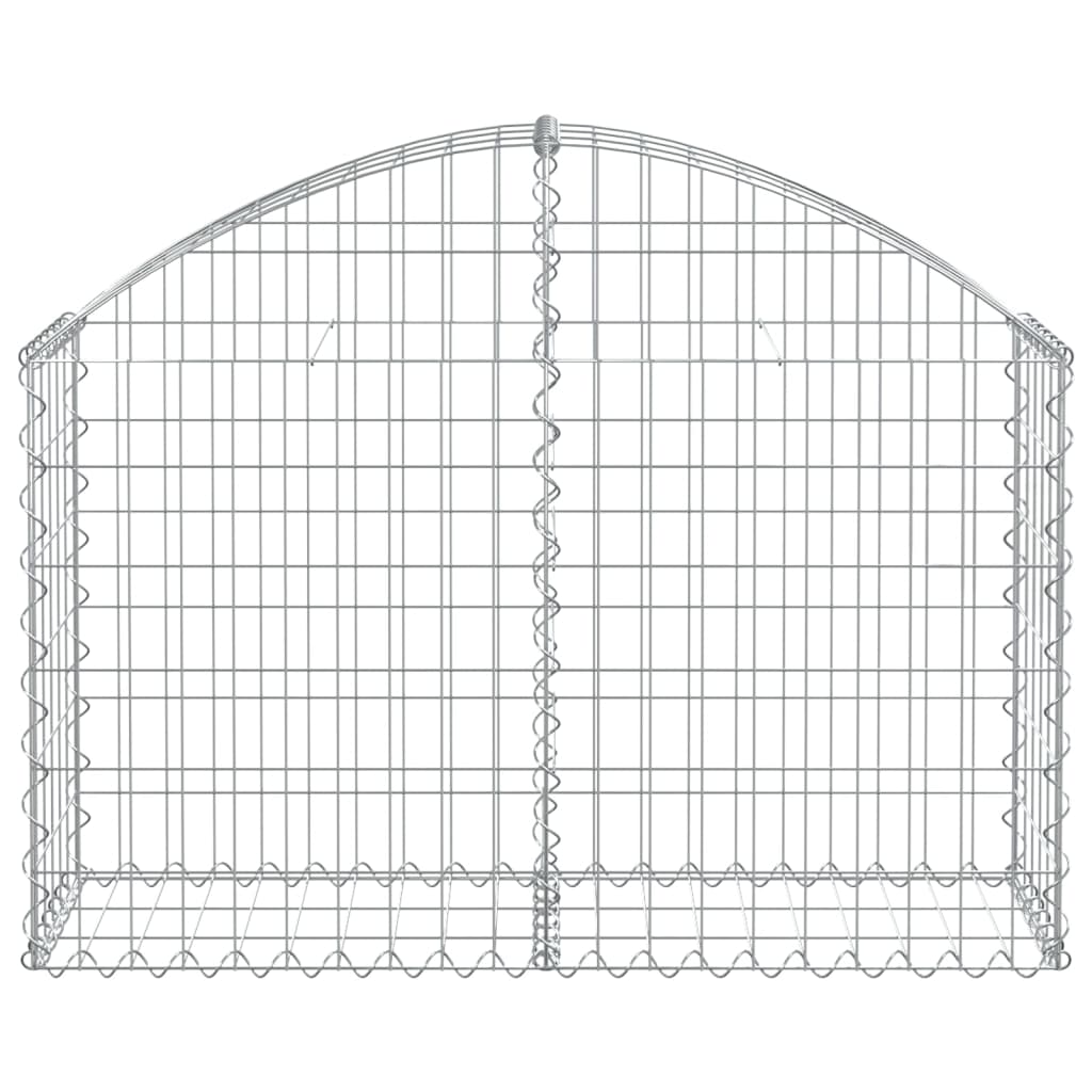 Coș gabion arcuit, 100x30x60/80 cm, fier galvanizat Lando - Lando