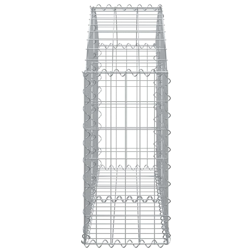 Coș gabion arcuit, 100x30x60/80 cm, fier galvanizat Lando - Lando