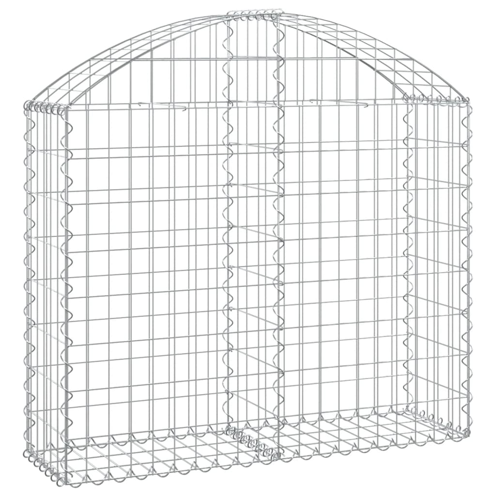 Coș gabion arcuit, 100x30x80/100 cm, fier galvanizat Lando - Lando