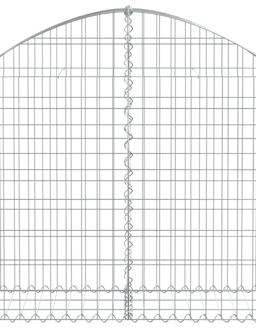 Încărcați imaginea în vizualizatorul Galerie, Coș gabion arcuit, 100x30x80/100 cm, fier galvanizat Lando - Lando
