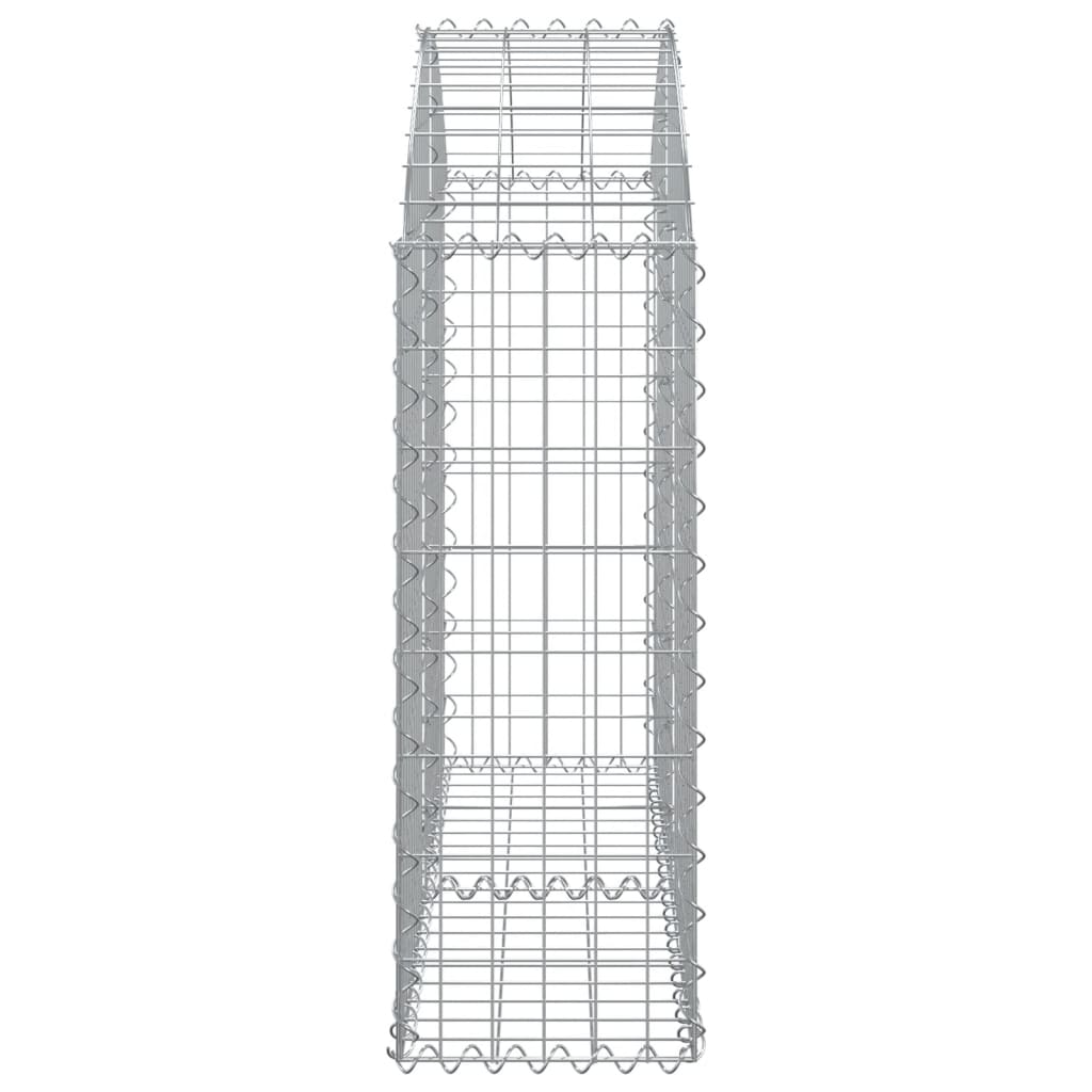 Coș gabion arcuit, 100x30x80/100 cm, fier galvanizat Lando - Lando