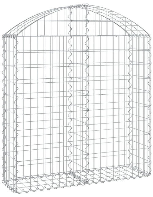 Загрузите изображение в средство просмотра галереи, Coș gabion arcuit, 100x30x100/120 cm, fier galvanizat Lando - Lando
