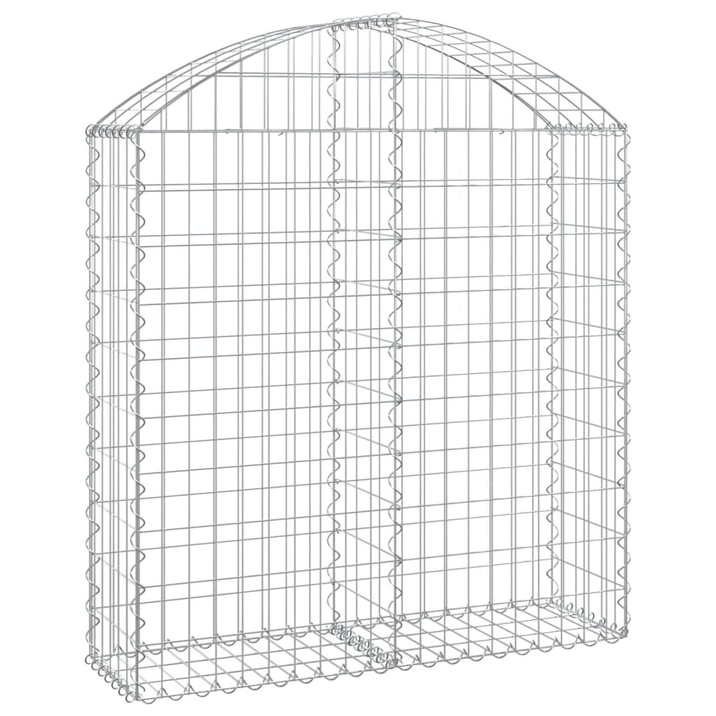 Coș gabion arcuit, 100x30x100/120 cm, fier galvanizat Lando - Lando