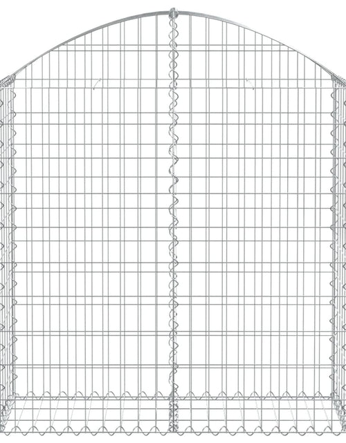 Загрузите изображение в средство просмотра галереи, Coș gabion arcuit, 100x30x100/120 cm, fier galvanizat Lando - Lando
