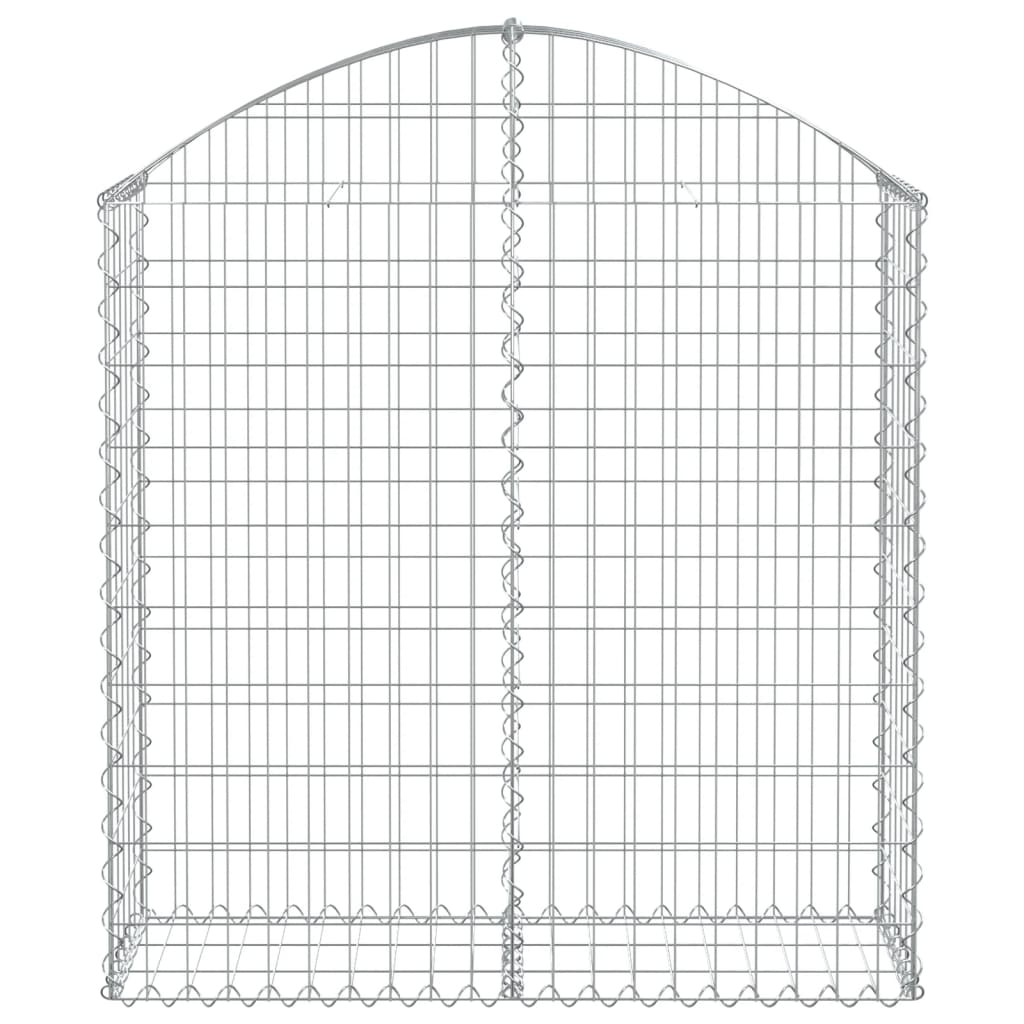 Coș gabion arcuit, 100x30x100/120 cm, fier galvanizat Lando - Lando